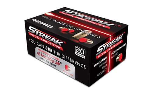 Ammunition STREAK Ammunition Streak Defense STREAK RED 45 AUTO 230GR JHP 20/200 • Model: Streak Defense